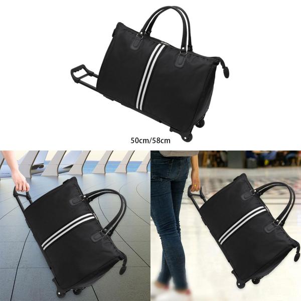 車輪付きローリングダッフルバッグ 折りたたみウィークエンダーバッグ 出張用 メンズ レディース