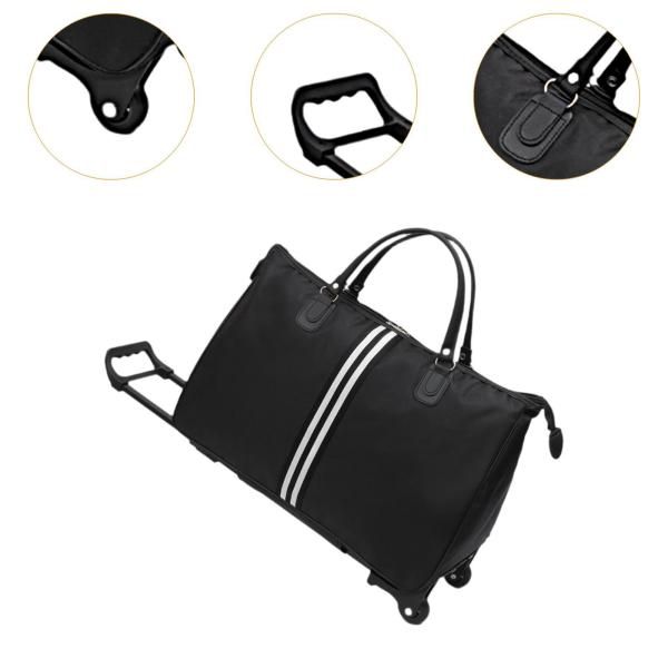 車輪付きローリングダッフルバッグ 折りたたみウィークエンダーバッグ 出張用 メンズ レディース