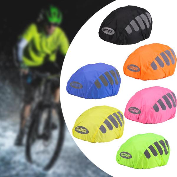 バイクヘルメットカバー 自転車ヘルメットレインカバー 防風 軽量 反射フード スノーカバー オートバイ サイクリング 旅行用