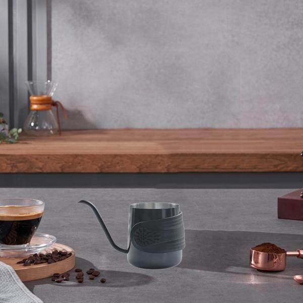 コーヒーケトル、グースネック注ぎ口ミニ狭いドリップケトル、トラベルコーヒーメーカー屋外カフェバーコーヒーメーカー旅行用