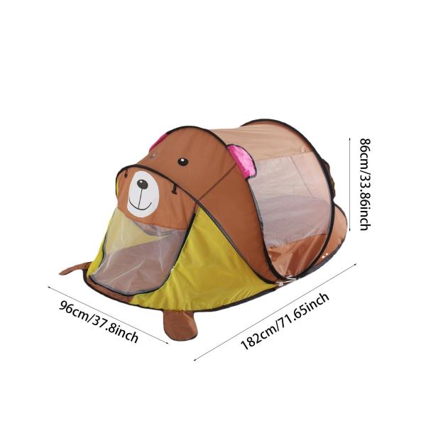 子供用テント ネット保護シェルター 軽量旅行テント 屋内屋外プレイハウス 子供用 旅行 ビーチ