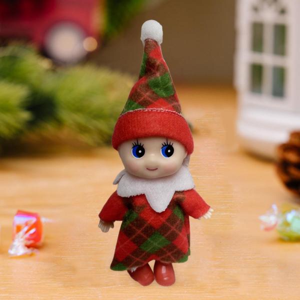 ノベルティ クリスマス エルフ フィギュア 人形 ホームデコレーション クリスマスエルフ人形