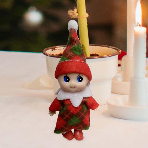 ノベルティ クリスマス エルフ フィギュア 人形 ホームデコレーション クリスマスエルフ人形
