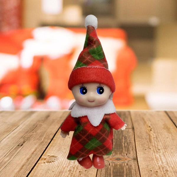 ノベルティ クリスマス エルフ フィギュア 人形 ホームデコレーション クリスマスエルフ人形