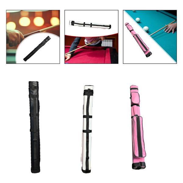 ビリヤードスティックキャリングケースプロテクター 1/2 スヌーカー ビリヤードキューケースキャリア 防塵スヌーカーキュー収納ポーチ キャリーバッグ