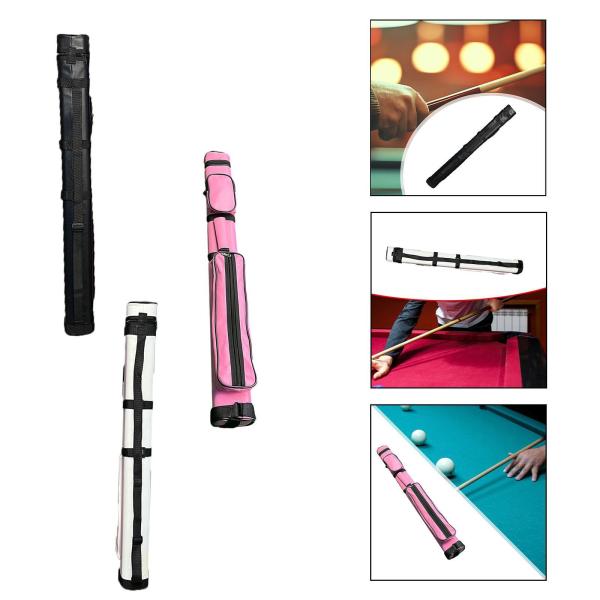 ビリヤードスティックキャリングケースプロテクター 1/2 スヌーカー ビリヤードキューケースキャリア 防塵スヌーカーキュー収納ポーチ キャリーバッグ