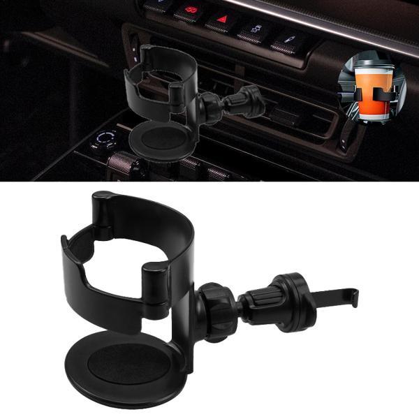 汎用車用カップホルダー エアベントマウント 調節可能 安定 水 コーヒー ジュース ティーボトルスタンド 車 バン 車両 トラック用