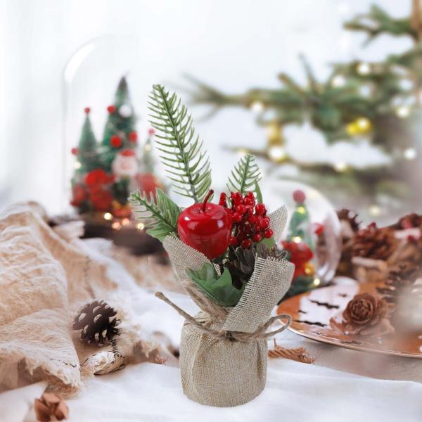 卓上人工クリスマスツリー クリスマスオーナメント テーブルセンターピース クリスマスデコレーション 暖炉 バー パーティー用品