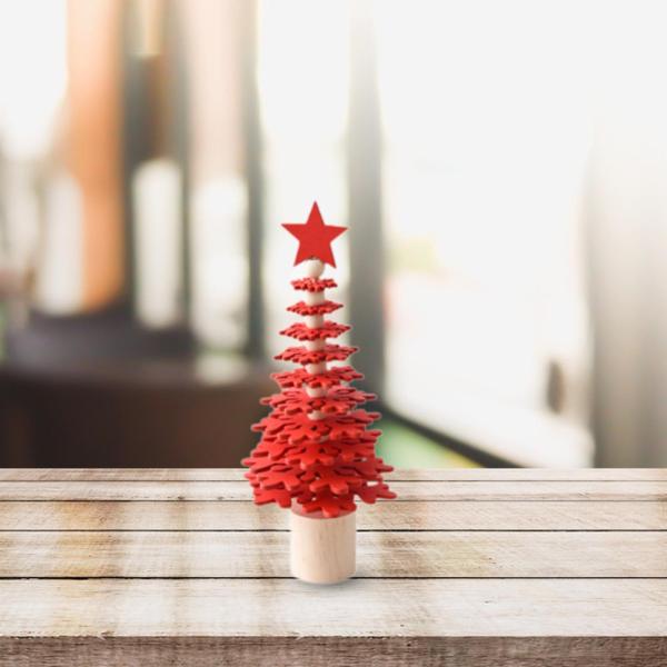 卓上クリスマスツリーデコレーション 人工ツリー 小さなクリスマスオーナメント ミニ木製クリスマスツリー フェスティバル ファームハウス用