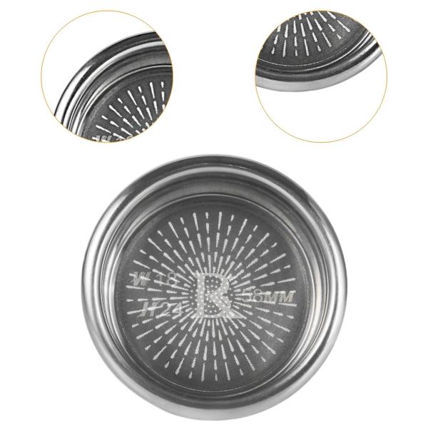 58mmコーヒーポルタフィルターバスケット、エスプレッソポルタフィルターバスケットキッチンツール、コーヒーメーカーパーツ用加圧多孔フィルター