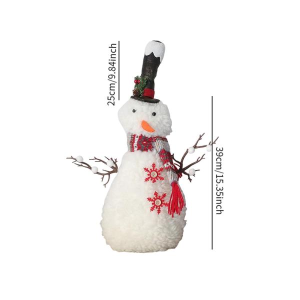 クリスマス 雪だるま人形飾り リビングルームの棚用 ホリデーウィンドウディスプレイ