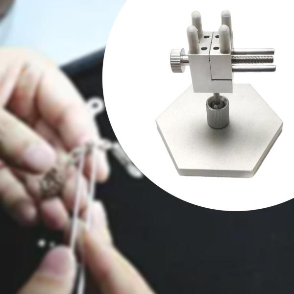 ミニバイス時計修理ツール、プロ仕様の小型ベンチクランプ、モデル製作工芸用時計ホルダー、時計修理