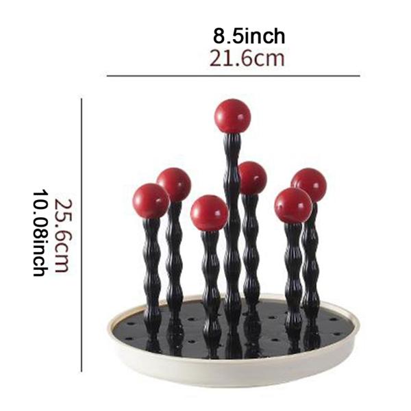 カップ乾燥ラック マグカップオーガナイザー スタイリッシュなドリンクグラス水切りスタンド 装飾 ウォーターボトル乾燥ラック カウンター用ガラスカップホ