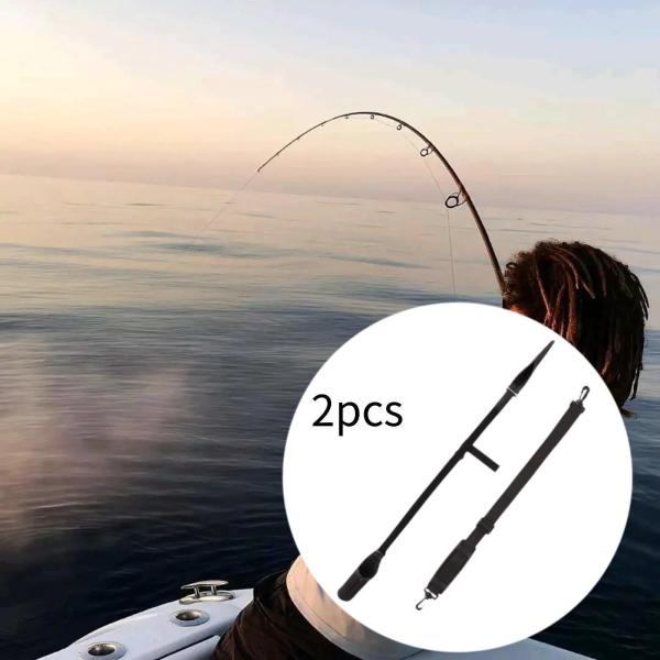 ishing ロッドホルダーベルト 丈夫な釣り竿キャリーストラップ 長さ調節可能 釣り竿ホルダーストラップ ロッドショルダーベルト