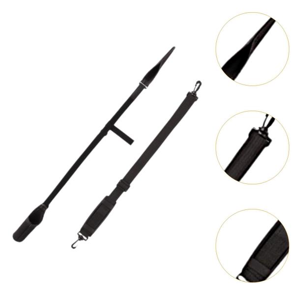 ishing ロッドホルダーベルト 丈夫な釣り竿キャリーストラップ 長さ調節可能 釣り竿ホルダーストラップ ロッドショルダーベルト