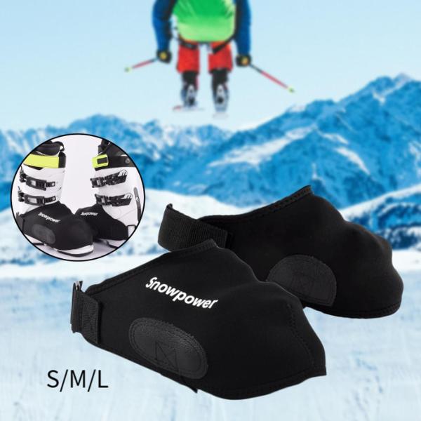 スノーブーツカバー 1組 靴保護 ネオプレン フットウォーマー オーバーシューズ 登山 スキー トレッキング ハイキング用シューズカバー