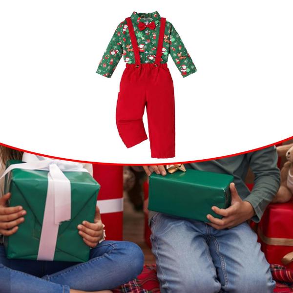 男の子用スーツセット 蝶ネクタイ付き フォーマルドレス クリスマス衣装 子供用 クリスマス フェスティバル