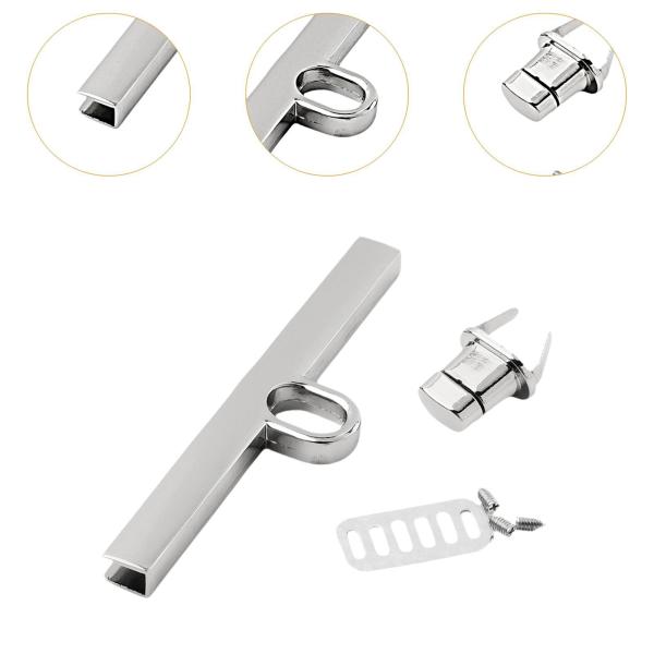 ターンロック留め金セット 装飾 ハンドメイドバックル 財布用 レザークラフト DIY クラフト