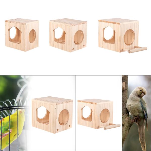 バードハウス 木製 鳥の生息地ボックス 木製 バードハウス ケージ バードハウス 屋外 鳥の生息地ボックス バードウォッチング用 小鳥の装飾