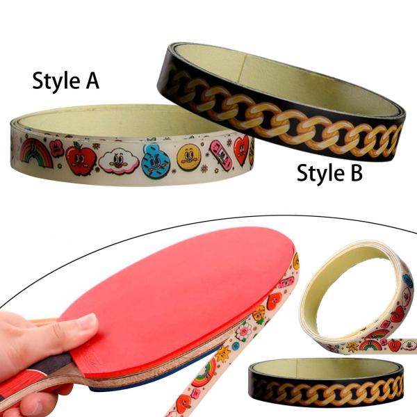 卓球ラケットエッジテープ サイドテープ 幅8.5mm ラケットテープ ラバーとブレードの保護 プロテクターガードテープ