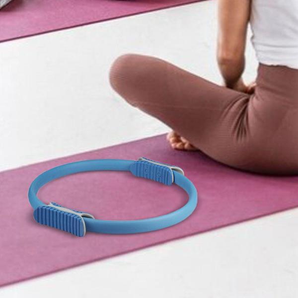 ピラティスリング ピラティスサークル ポータブル 太もも 脚 引き締め 実用的なトレーニング器具 女性 女の子 フィットネスリング 柔軟