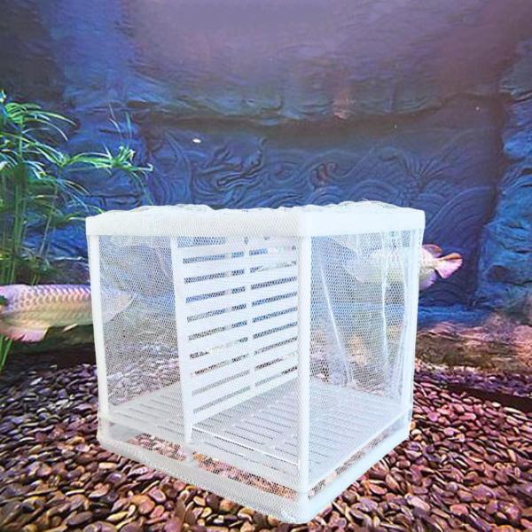 魚タンク分離ボックス タンク仕切り 組み立て簡単 多目的 大容量 孵化場分離ネット 家庭用