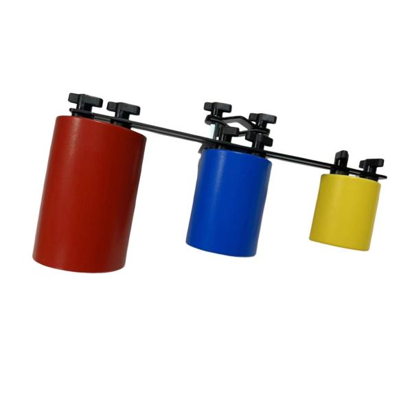 3色のカウベル打楽器、頑丈なマウントトーンカウベル、ドラムに取り付け可能なカウベル、コンサートや家族の集まりに最適