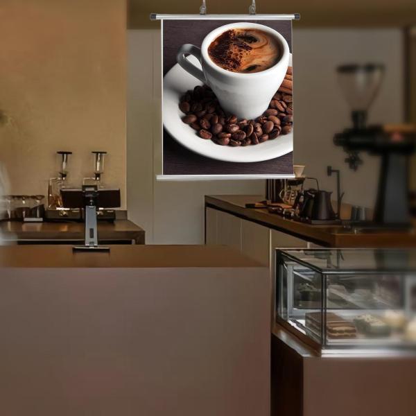 1組のポスターハンガーフレームアルミ製広告アクセサリー多目的図面ハンガー布バナーハンガー