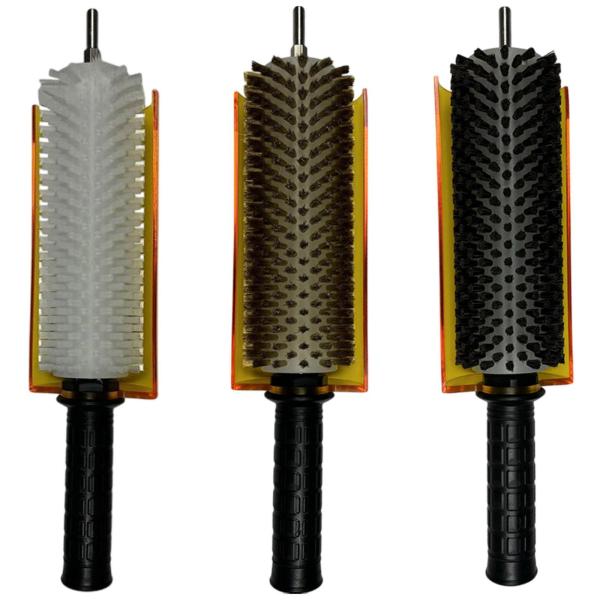 スキーブラシシャフトハンドルカバーキットスノーボードワックスブラシ、ポータブル、プロ仕様の軽量スキーワックスブラシスキーワックスブラシ
