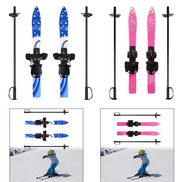 スキー板とポール キッズ スノースキー アウトドア スノーボード 男の子 女の子 子供  スノーショートスキー 高齢者向け 3〜8歳