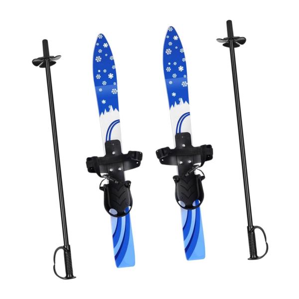 スキー板とポール キッズ スノースキー アウトドア スノーボード 男の子 女の子 子供  スノーショートスキー 高齢者向け 3〜8歳