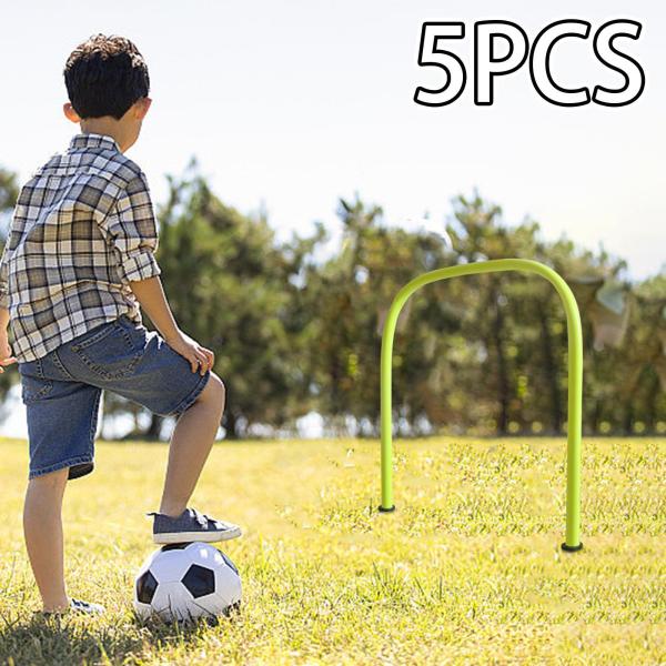 サッカートレーニングアーチ バスケットボール練習フィットネス フットワークとキックドリル 子供 大人 サッカートレーニング パス用 5個