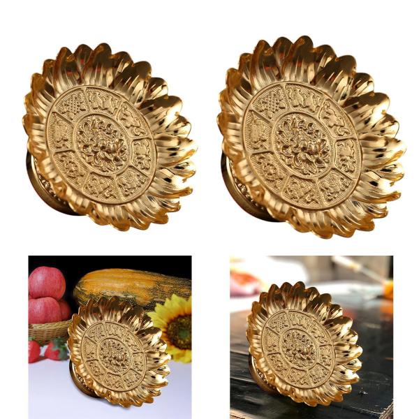 仏教の供物皿、寺院のトレイ、蓮の足付きボウル、デスクトップ用の蓮のフルーツトレイ、コーヒーショップレストラン