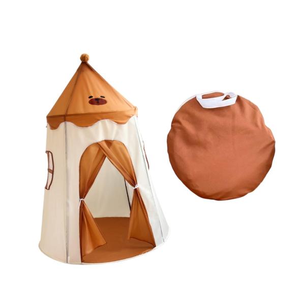 子供用プレイテント、ティピーキャッスルテント、収納キャリーバッグ付き、ティピープレイハウス、子供用キャッスルプレイテント、遊び場用