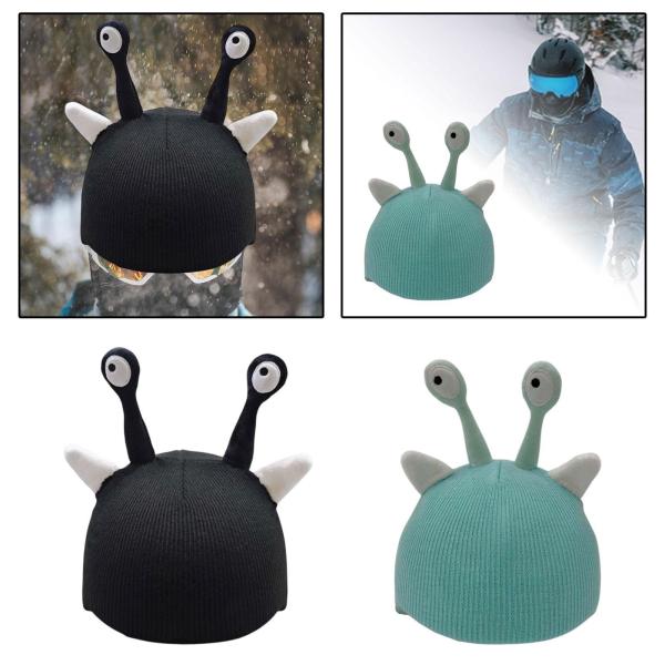 スキーヘルメットカバー ヘルメットデコレーション かわいい ソフト おもしろい スノーヘルメットカバー ストレッチ 女性 男性 女の子 男の子 スケー