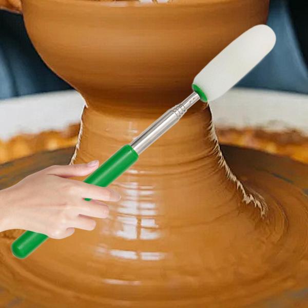 伸縮式陶器用吸収性スポンジスティック 伸縮式陶器用スポンジスティック 多用途 DIY モデリング DIY プロジェクト用 男性 女性