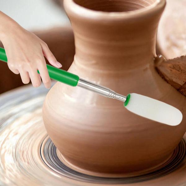 伸縮式陶器用吸収性スポンジスティック 伸縮式陶器用スポンジスティック 多用途 DIY モデリング DIY プロジェクト用 男性 女性