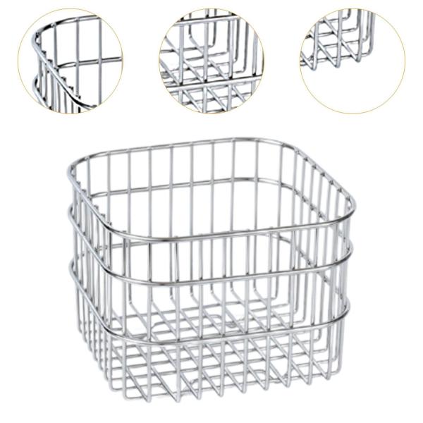 金属製ワイヤー収納バスケット金属製オーガナイザー箱型皿用軽量鉄製収納ボックス収納フレームキッチンホーム用
