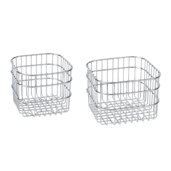 金属製ワイヤー収納バスケット金属製オーガナイザー箱型皿用軽量鉄製収納ボックス収納フレームキッチンホーム用