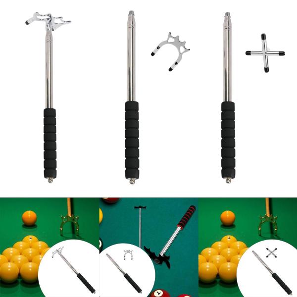 ビリヤードキュースティックブリッジビリヤードキューブリッジヘッド実用的なビリヤードロッドスティックラックビリヤードキューレストトレーニング用