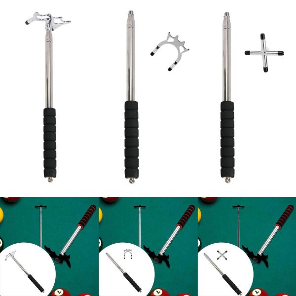 ビリヤードキュースティックブリッジビリヤードキューブリッジヘッド実用的なビリヤードロッドスティックラックビリヤードキューレストトレーニング用