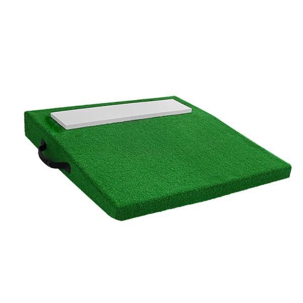 ポータブルピッチングマウンド 規制サイズ ピッチングラバー 大人用 野球ピッチャーマウンド 30 x 30 x 4インチ 庭用 屋外用