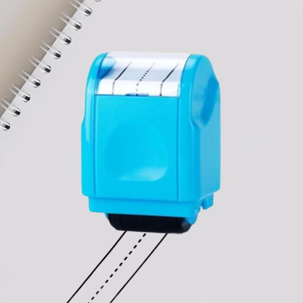 破線の手書きライン練習ローラースタンプ、ラインローリングスタンプ、学生、幼稚園、オフィス、家庭、大人用