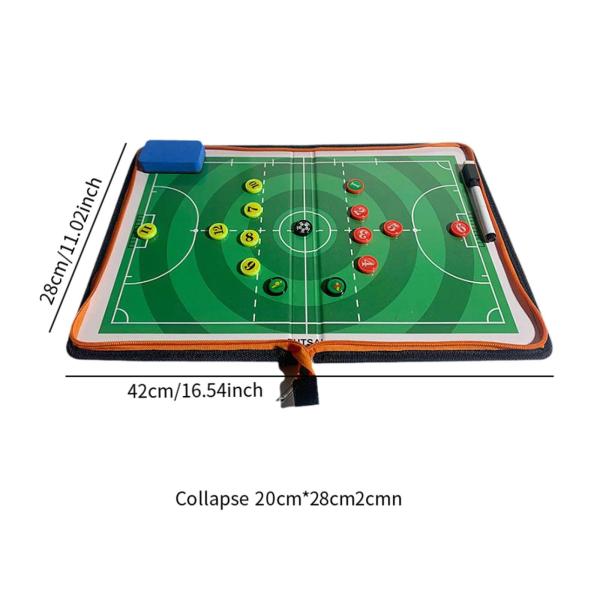 サッカーコーチングボード、指導トレーニング戦略ボード、戦略を立てるための消去可能な折りたたみ式サッカーコーチボード