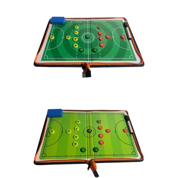 サッカーコーチングボード、指導トレーニング戦略ボード、戦略を立てるための消去可能な折りたたみ式サッカーコーチボード