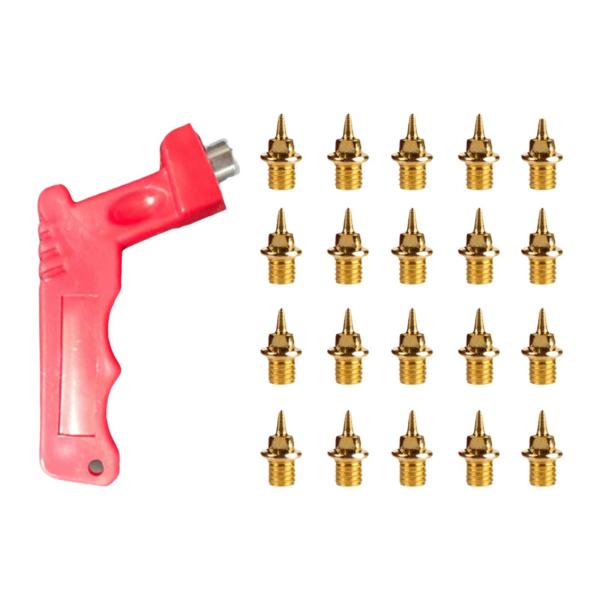 20x トラックシューズ スパイク トラックシューズ用交換用スパイク 多用途 頑丈 ポータブル レンチ付き 競技用ショートランニング用
