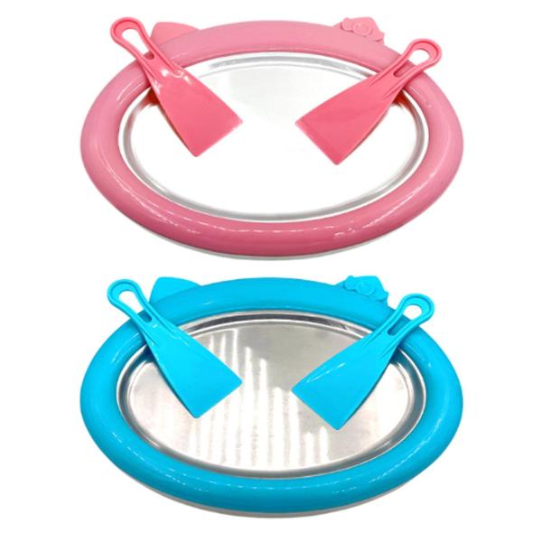 アイスクリームメーカー インスタントアイスクリームメーカー、多目的DIYフライドヨーグルトマシン、シャーベット用アイスクリームプレートメーカー