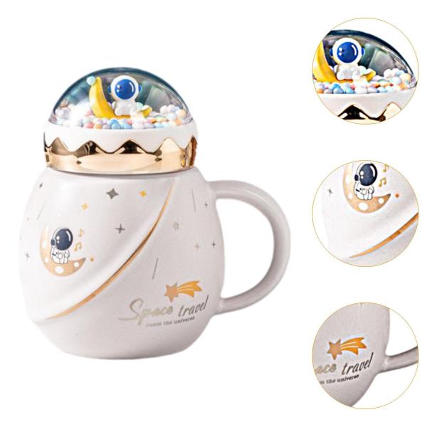 かわいい宇宙飛行士カップ、セラミックコーヒーマグ、モーニングマグ、ノベルティマグ、プラネットマグ、スペースマグ、女の子、男の子、友人、女性、子供の誕生
