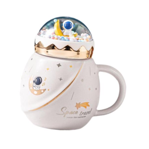 かわいい宇宙飛行士カップ、セラミックコーヒーマグ、モーニングマグ、ノベルティマグ、プラネットマグ、スペースマグ、女の子、男の子、友人、女性、子供の誕生