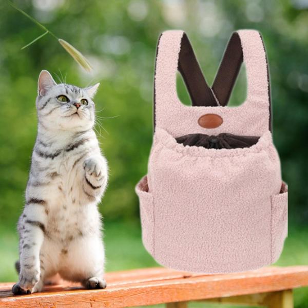 ペットキャリアバックパック猫キャリーバッグ通気性トラベルバッグ犬チェストバッグペットキャリーバッグハイキング旅行ウォーキングサイクリング